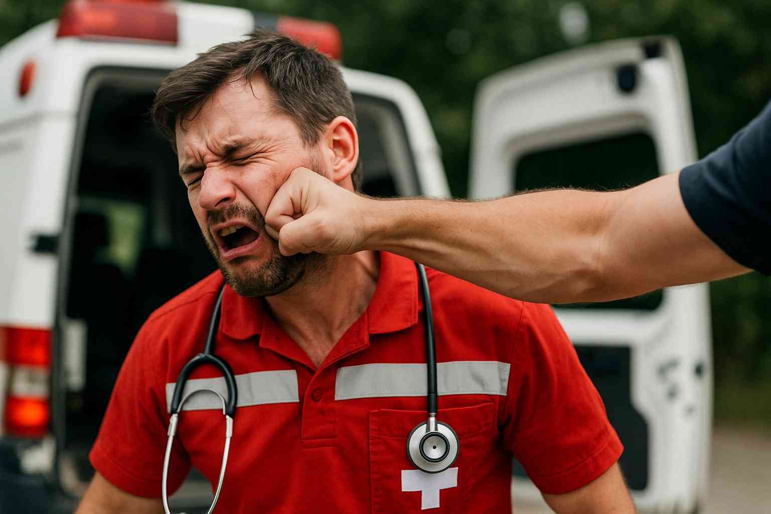 תאונת עבודה של פרמדיק