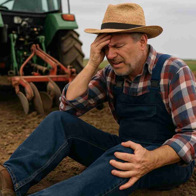 תאונת עבודה של חקלאי