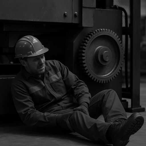 פגיעה ממכונה במפעל